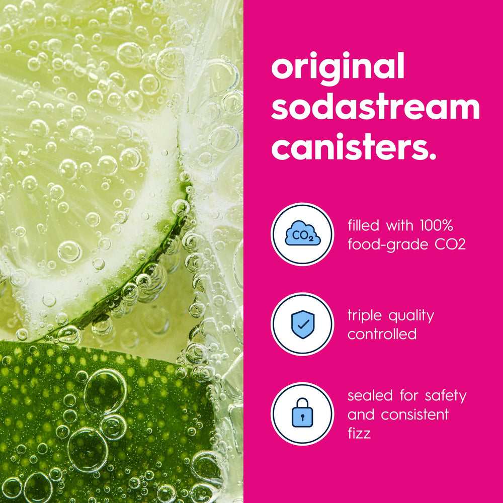 SodaStream pack en cocina mostrando uso diario y ahorro en envases