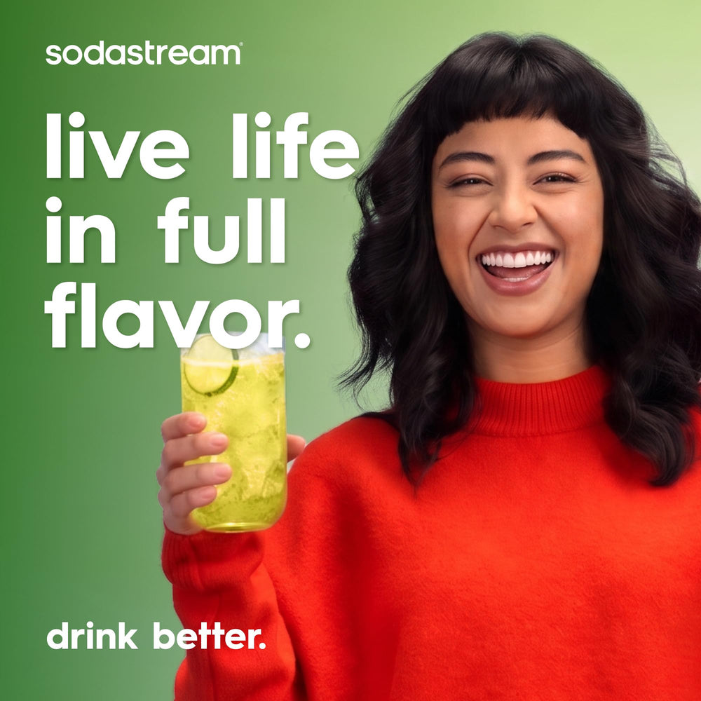 SodaStream cierre de tapa en primer plano garantizando conservación
