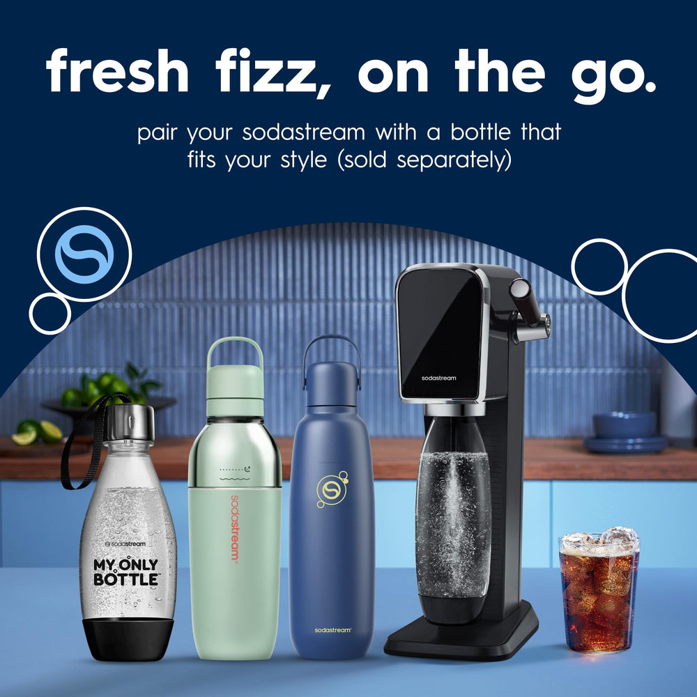 sodastream TERRA escena lifestyle en desayuno con bebidas preparadas