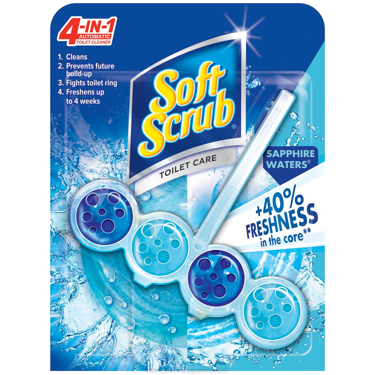 Soft Scrub paquete frontal de 6 colgadores, solución práctica para mantenimiento