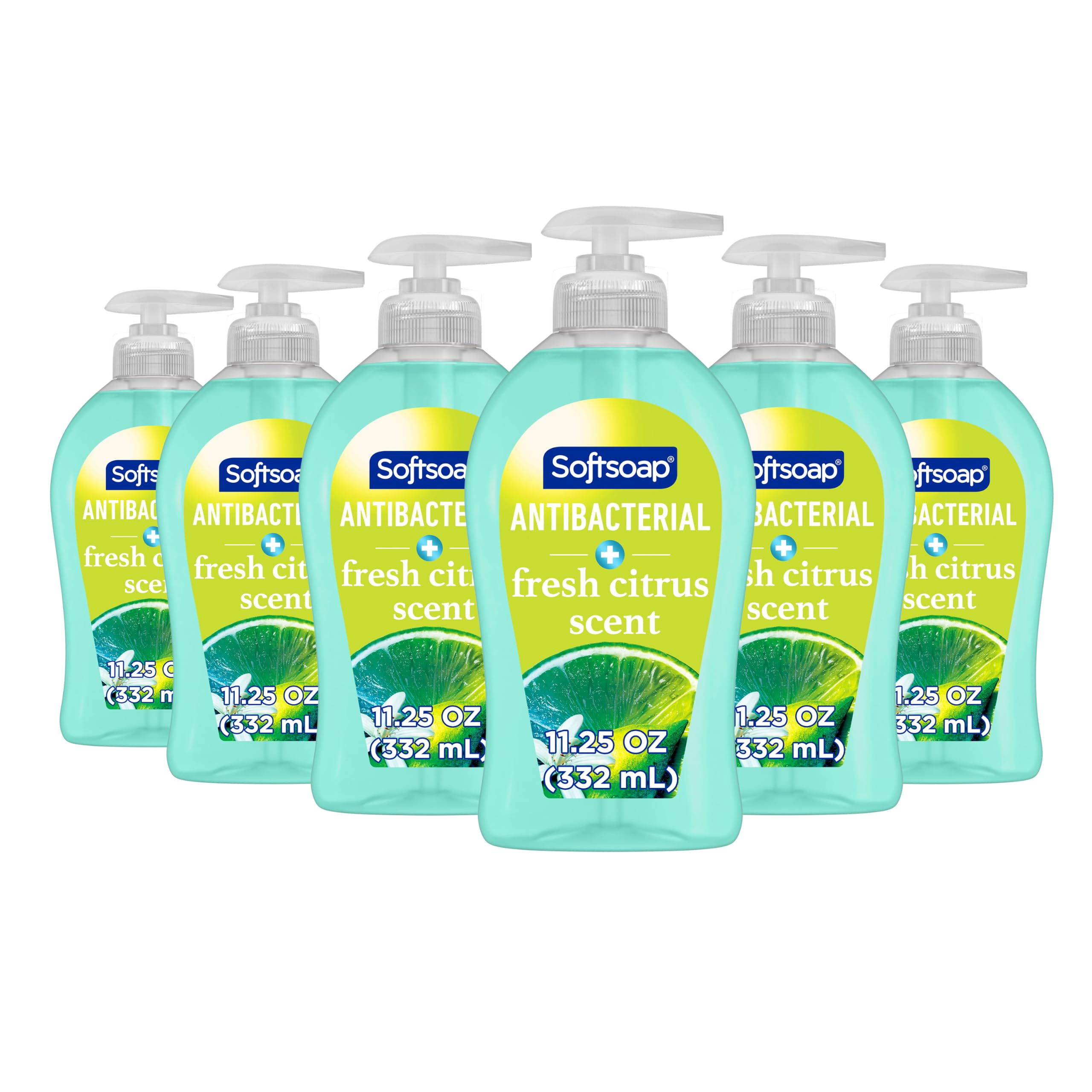 Softsoap frontal del envase con aroma Fresh Citrus y limpieza efectiva