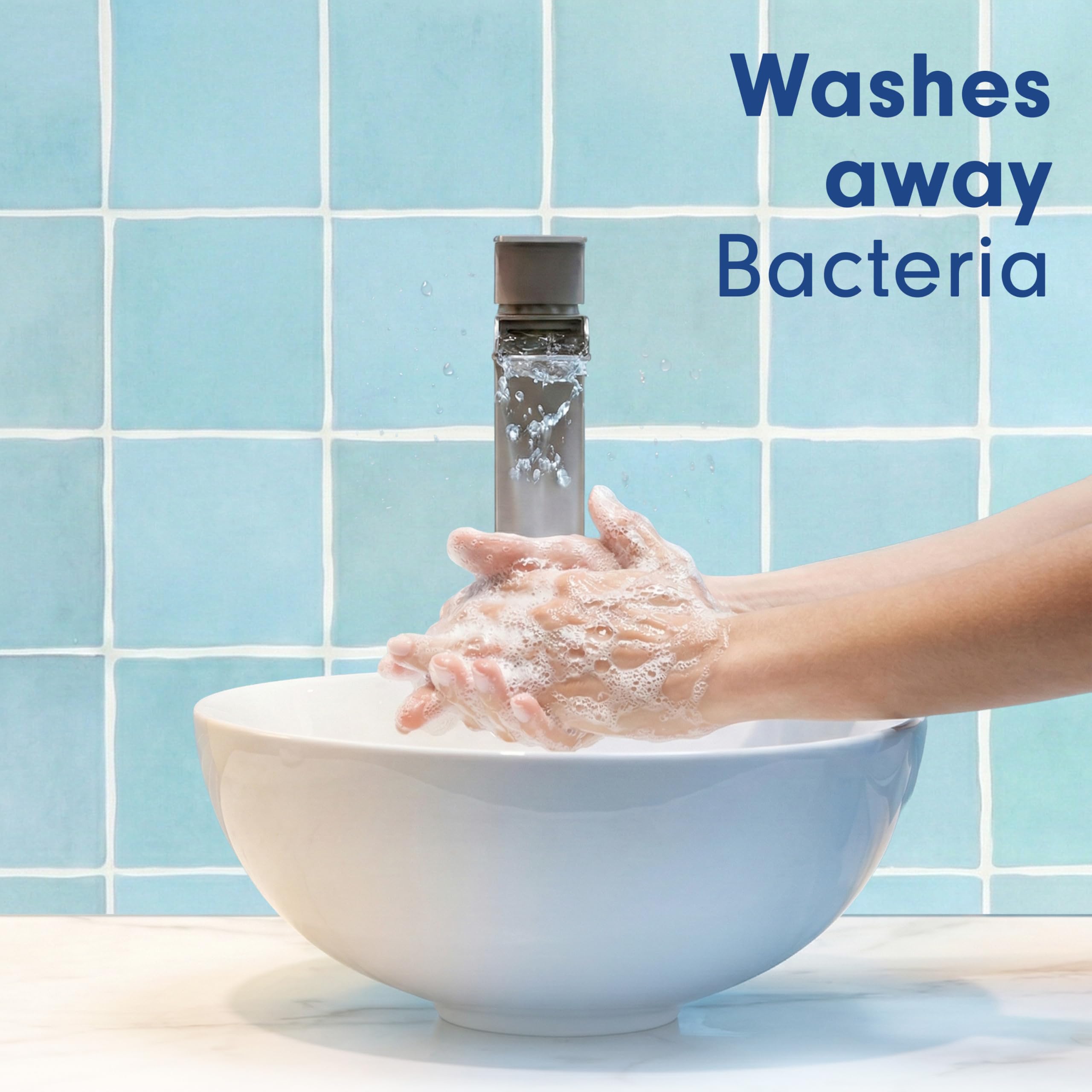 Softsoap comparación de tamaño con manos para visualizar 11.25 fl oz útil diario