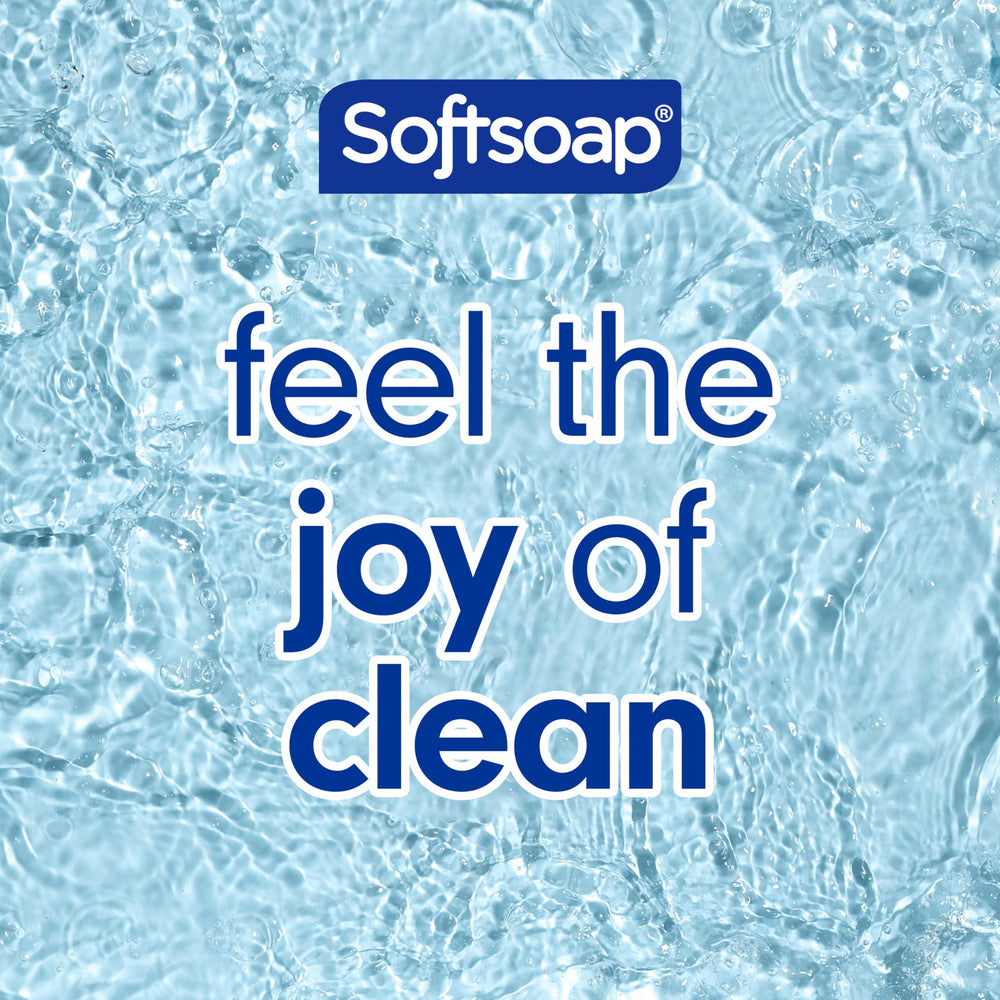 Softsoap textura cremosa del jabón en mano que evidencia hidratación inmediata
