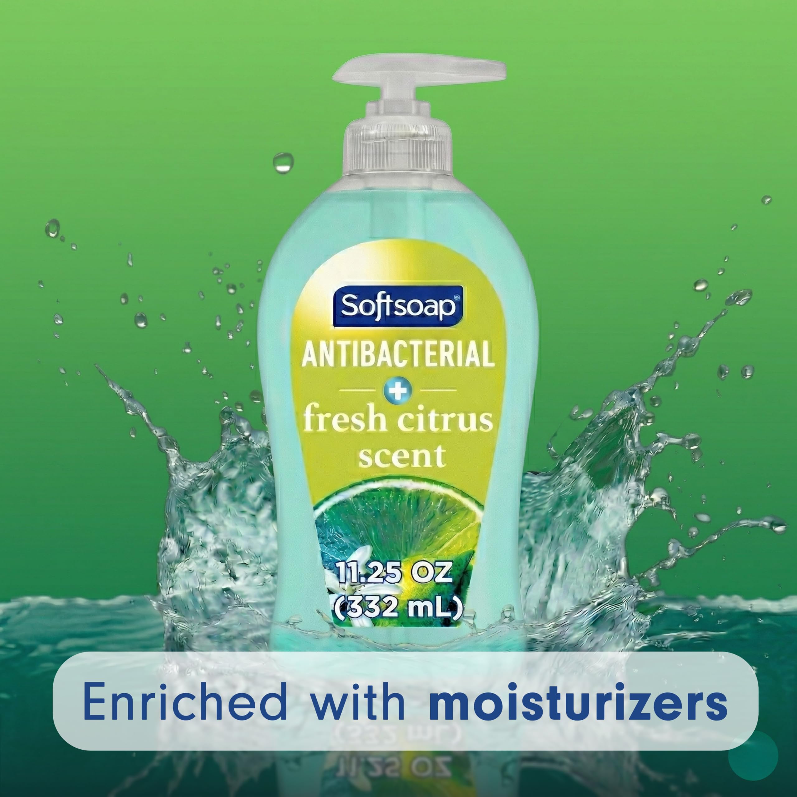 Softsoap en uso junto al fregadero de cocina para higiene rápida