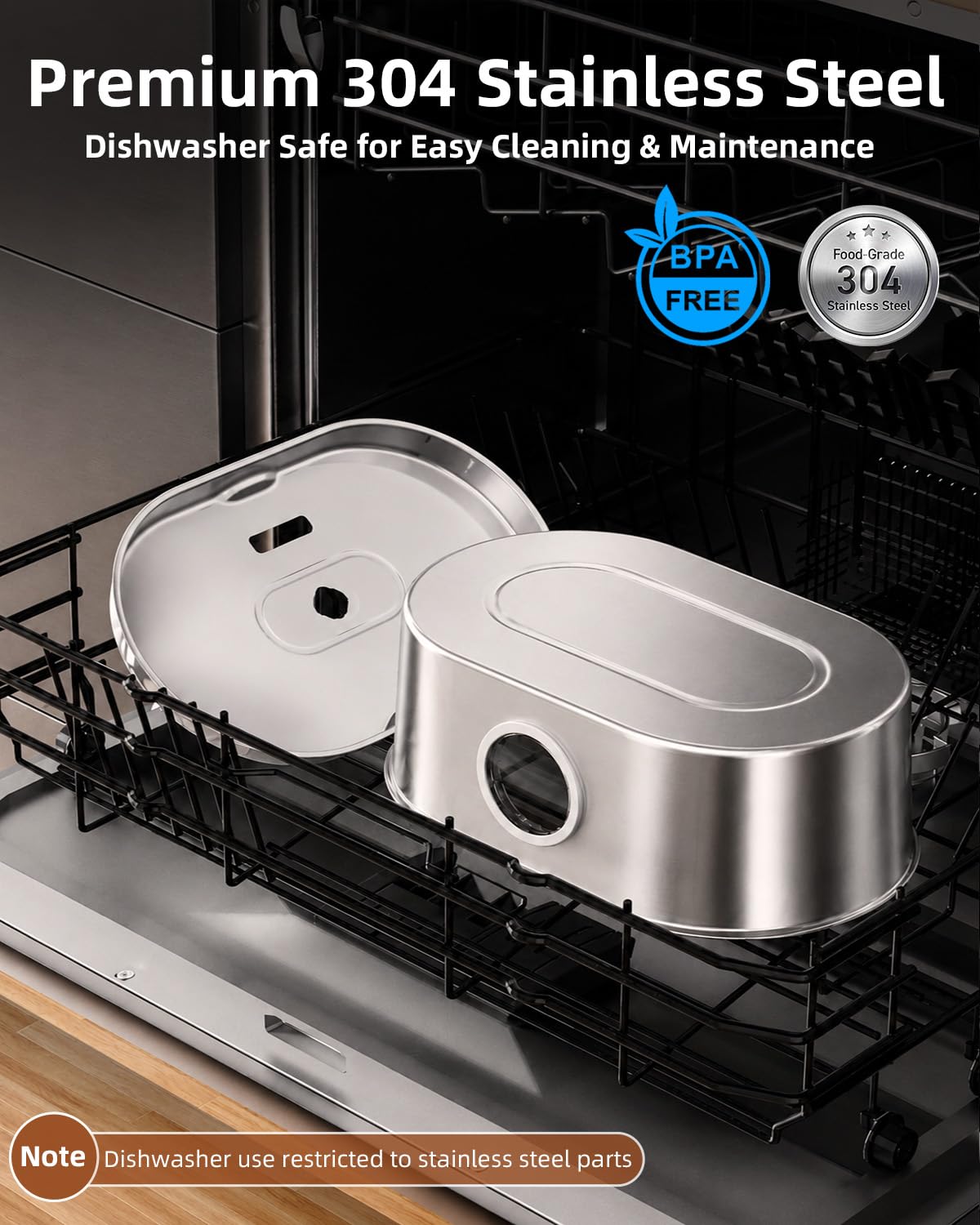 SohoTeco detalle acero inoxidable para higiene y durabilidad