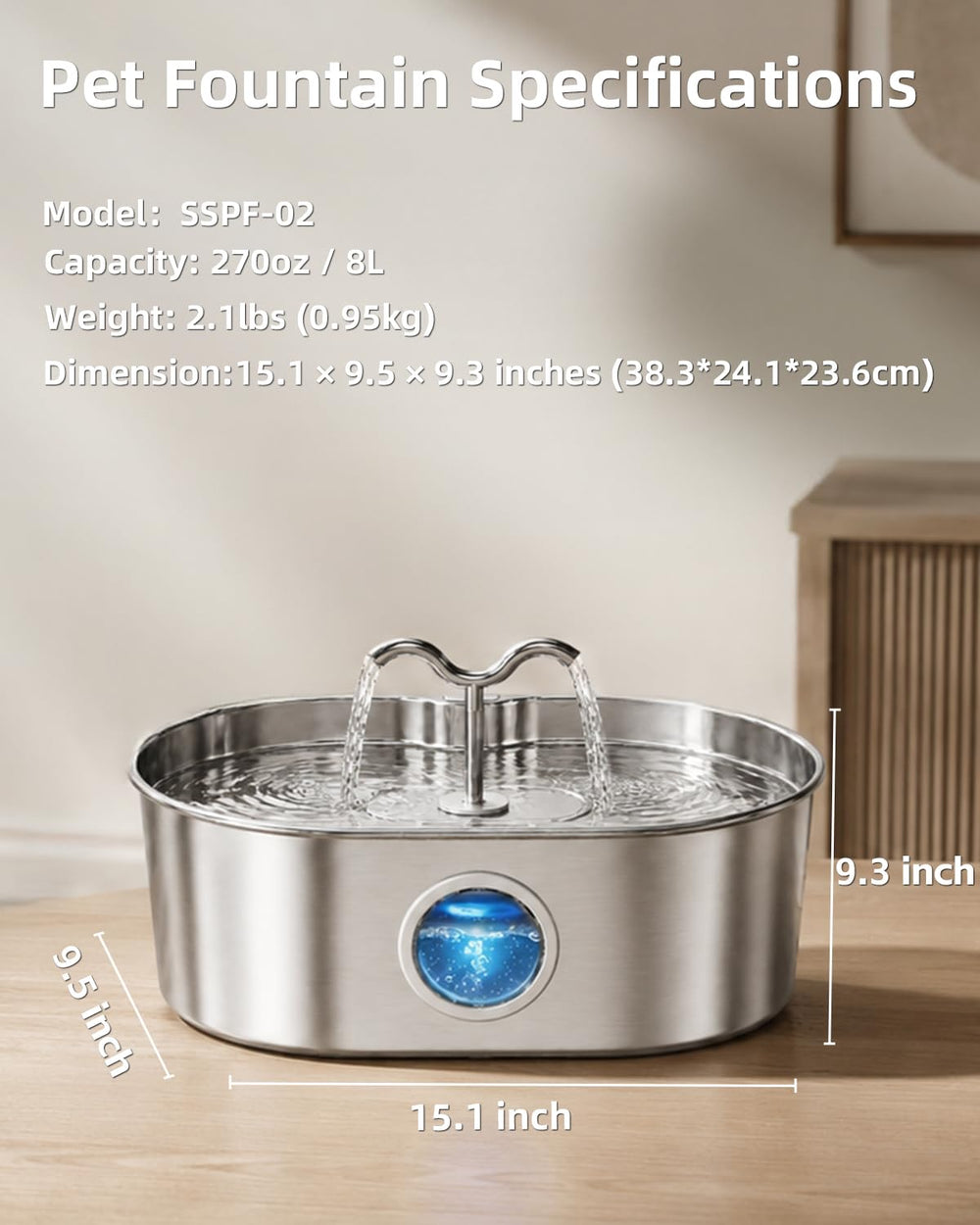 SohoTeco ventana nivel de agua para control visual rápido
