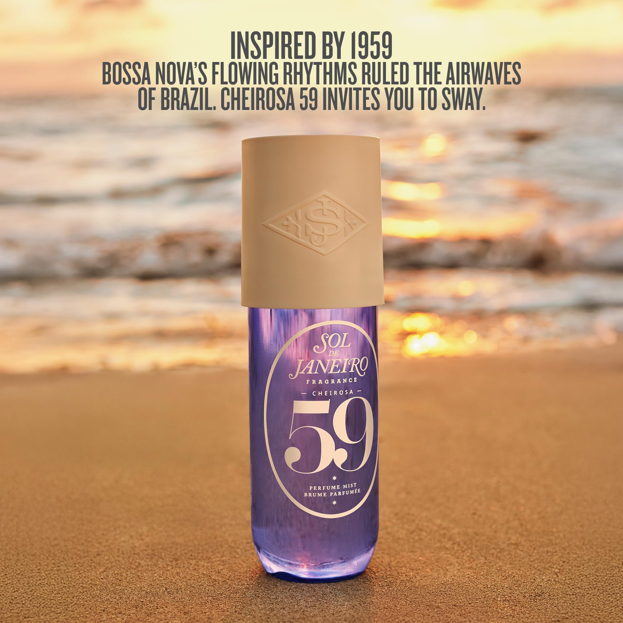 Sol de Janeiro etiqueta con notas y beneficios para elegir aroma correcto