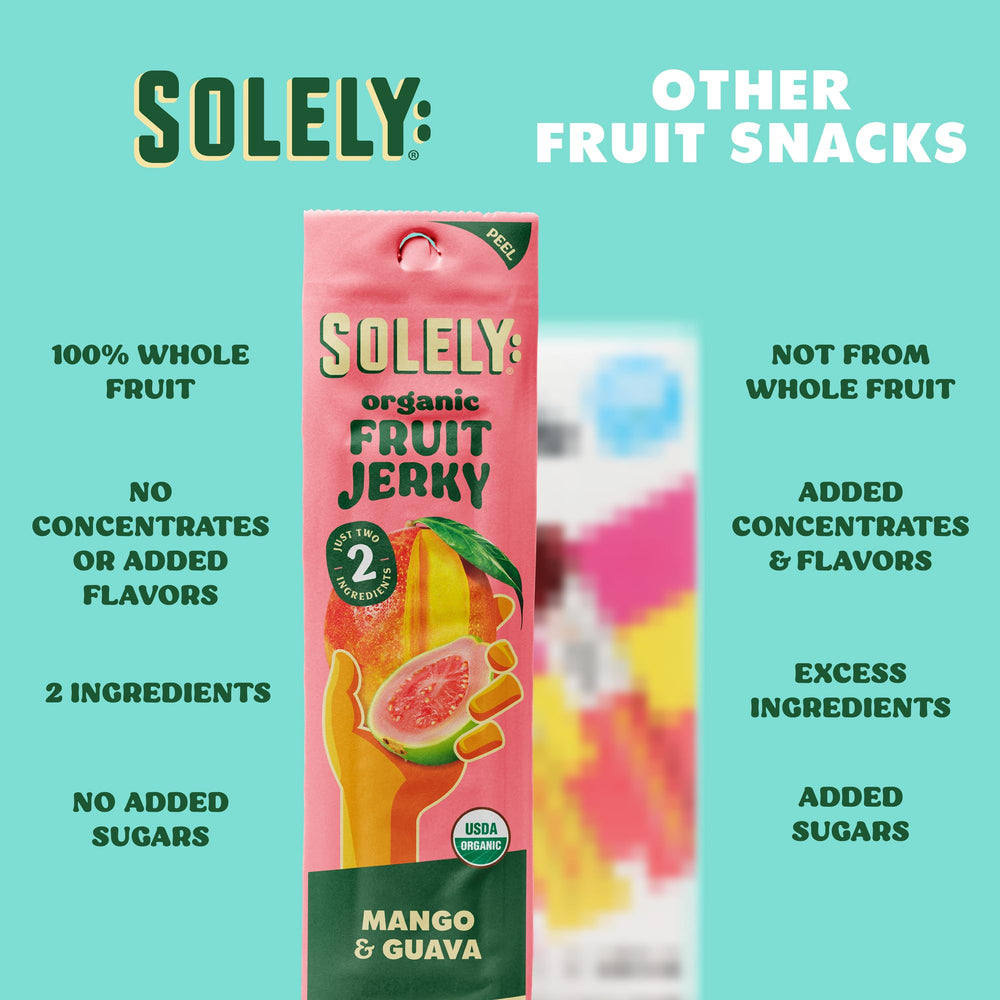 SOLELY escena de picnic con familia disfrutando snack natural y portable