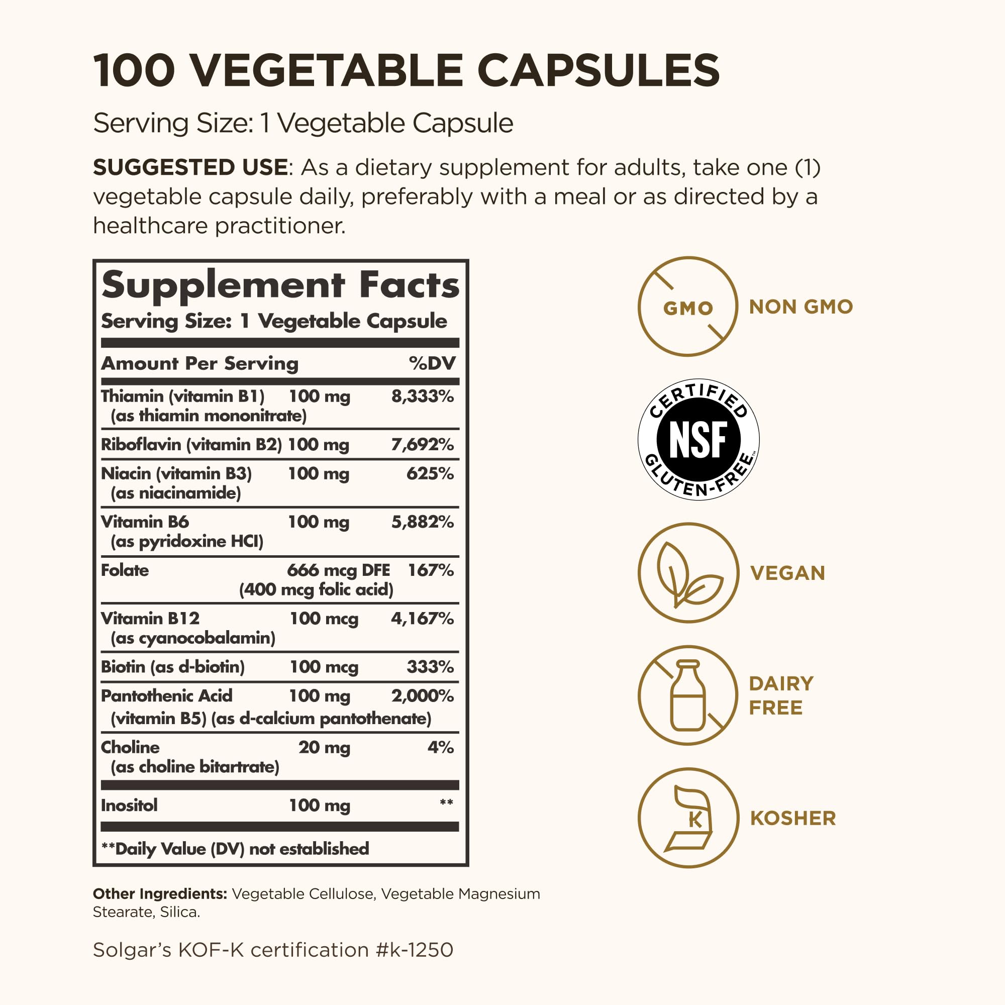 Solgar primer plano de cápsula vegetal para apreciar textura y pureza
