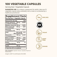 Solgar primer plano de cápsula vegetal para apreciar textura y pureza