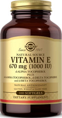 Solgar envase frontal mostrando botella y cantidad, confianza de marca