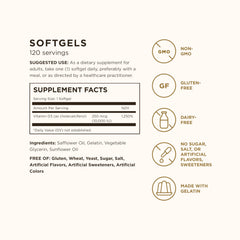 Detalle de textura de softgel Solgar en aceite para mejor absorción