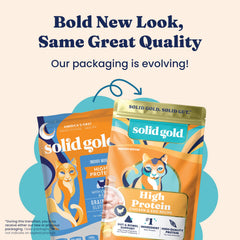Plato servido con Solid Gold Indoor para evaluar aceptación del gato