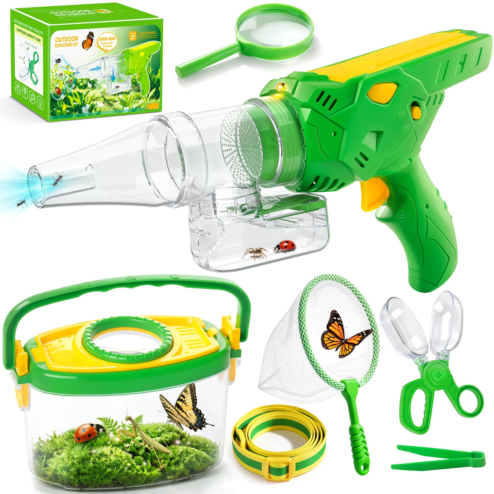 SOLIEHOO aspirador frontal mostrando diseño y control seguro para niños