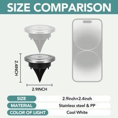 SOLPEX comparación de tamaño en mano que demuestra dimensiones compactas
