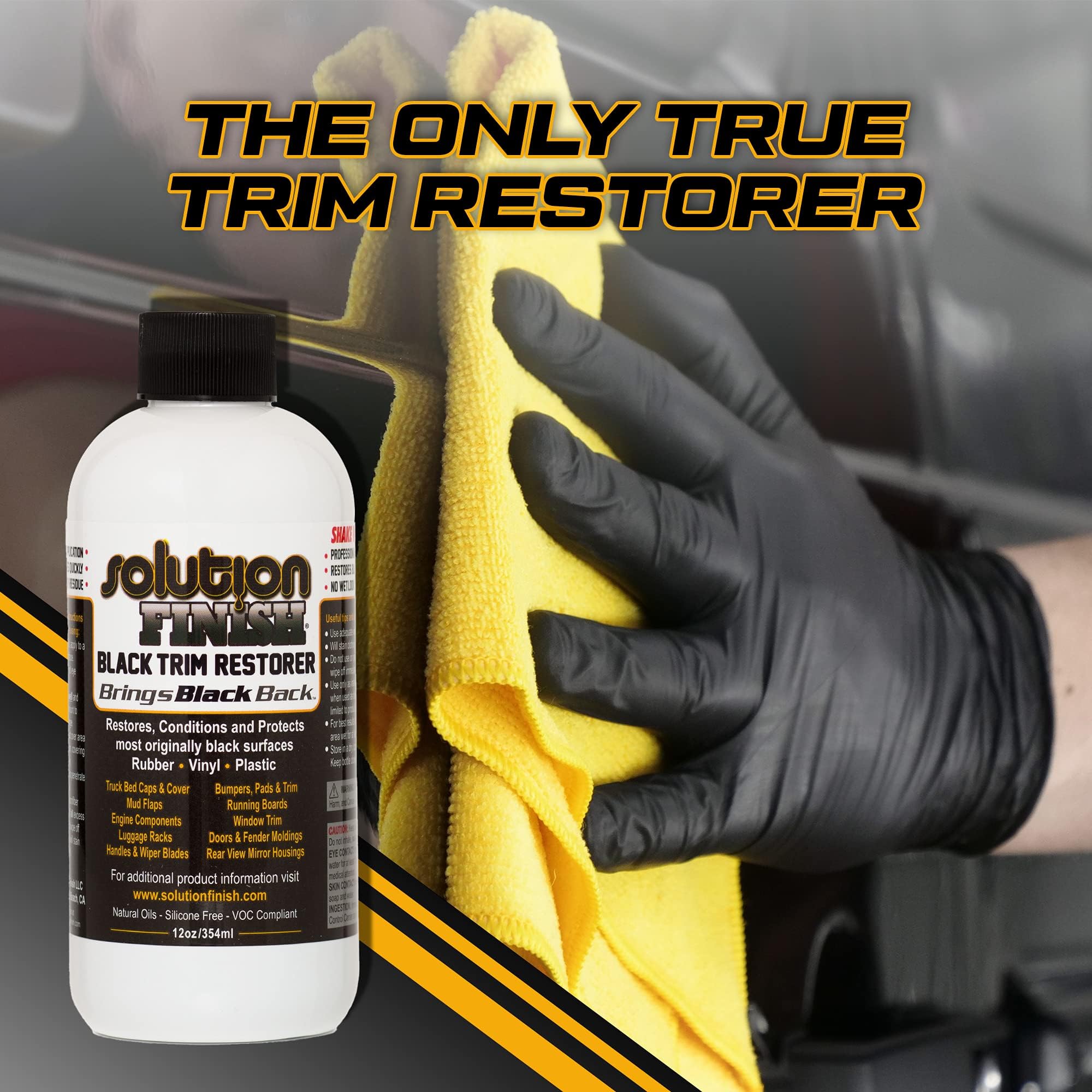 Solution Finish aplicacion en parachoques restaura color y protege