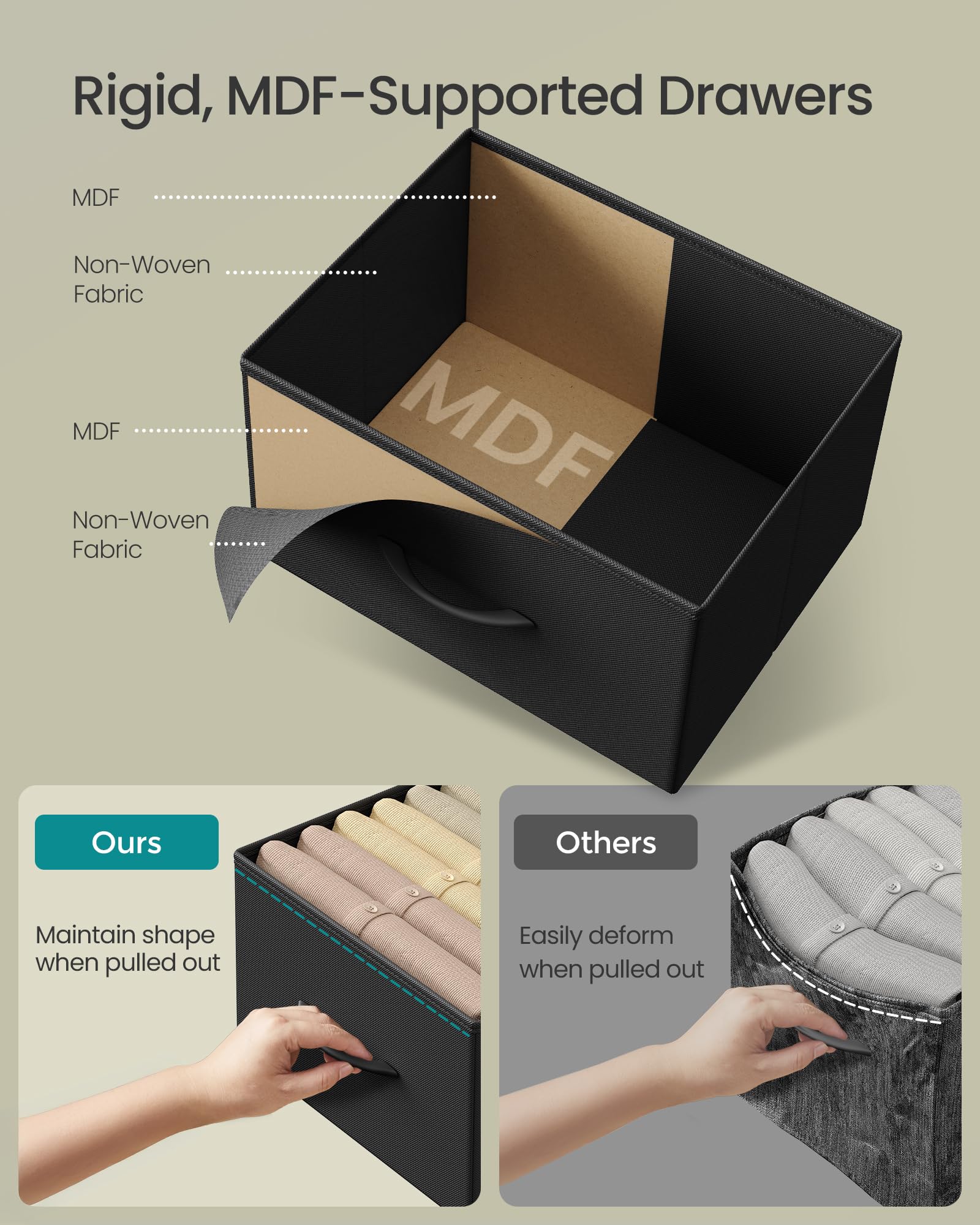 SONGMICS piezas numeradas y herramienta incluida que facilitan el montaje rápido