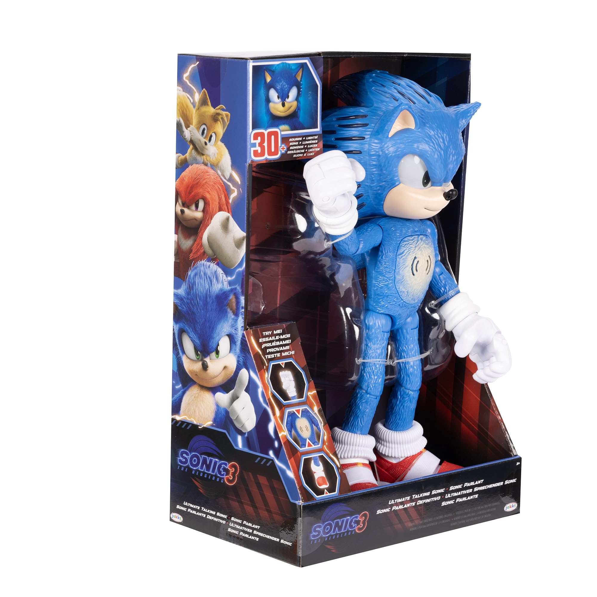 Sonic The Hedgehog zapatillas activadas, sonidos de acción y movimiento