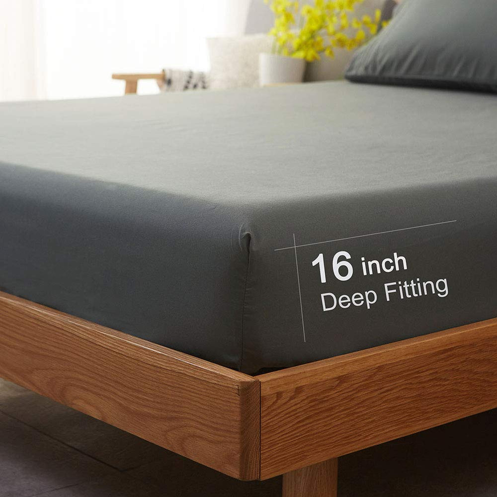 SONORO KATE on a made bed showing deep pocket fit benefit