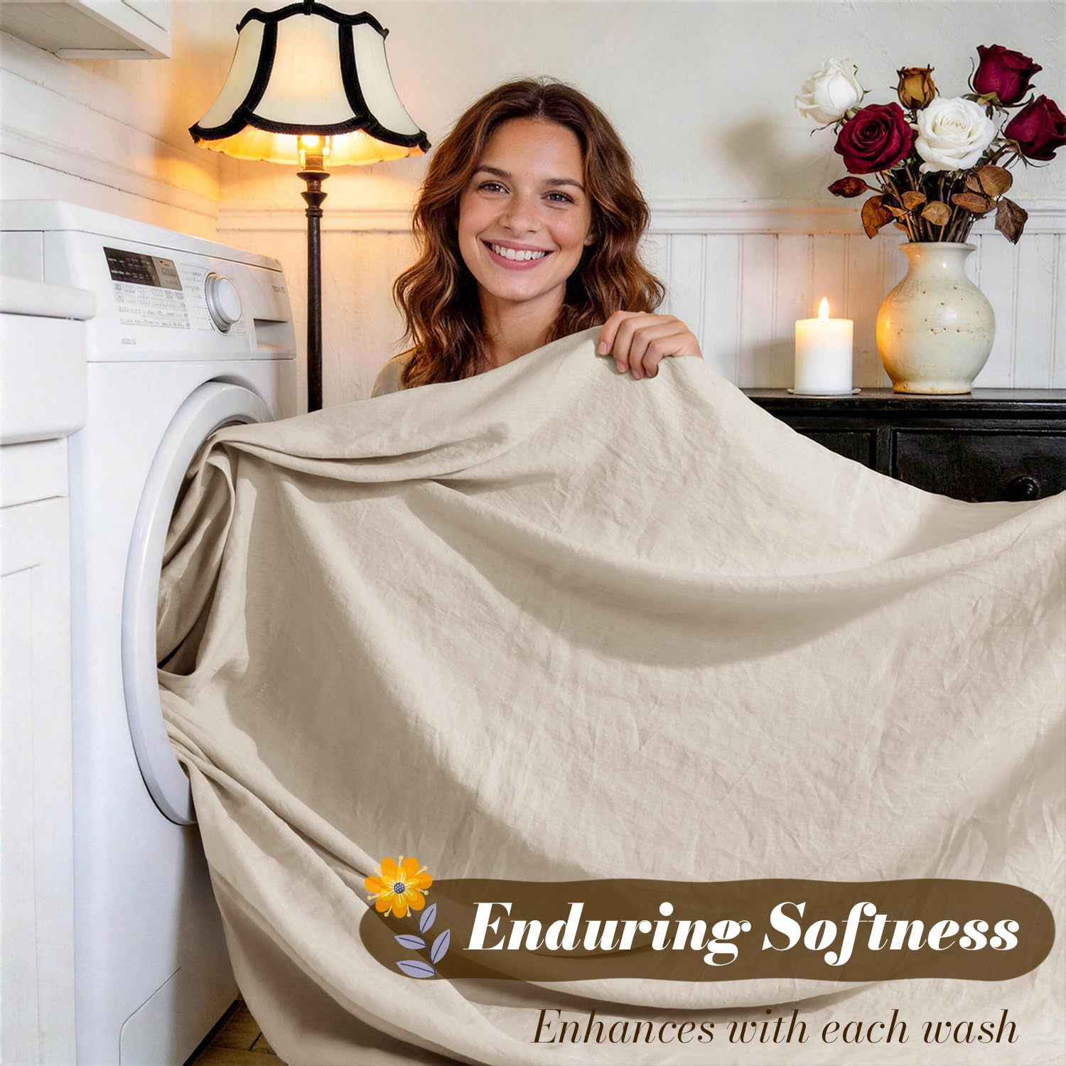 SONORO KATE pillowcase pair detail displaying finish and comfortable pillow coverage