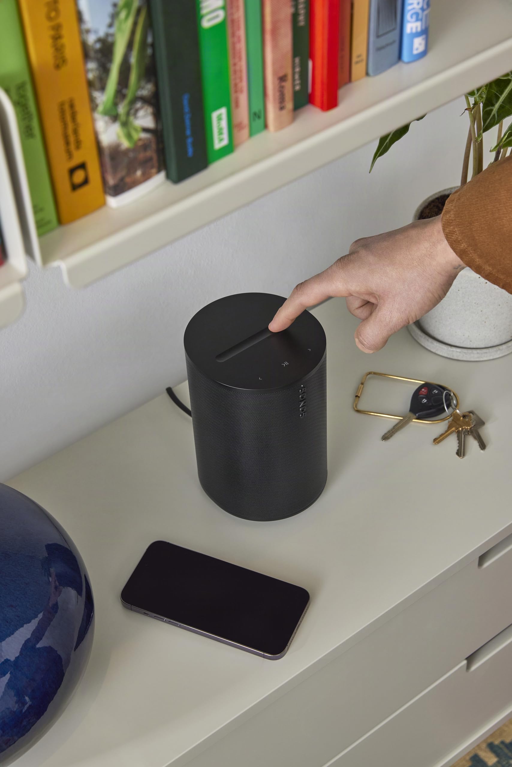 Sonos Era 100 SL conectado a giradiscos, ampliando entrada de línea y calidez