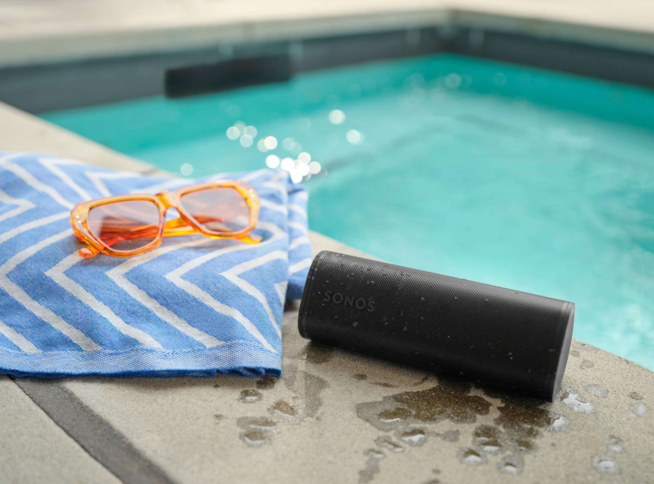 Botones táctiles del Sonos Roam 2 para control fácil y prevención de pulsaciones