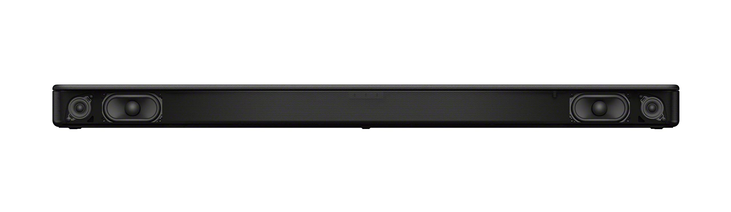 Sony S100F primer plano de la rejilla que destaca calidad de construcción y acústica