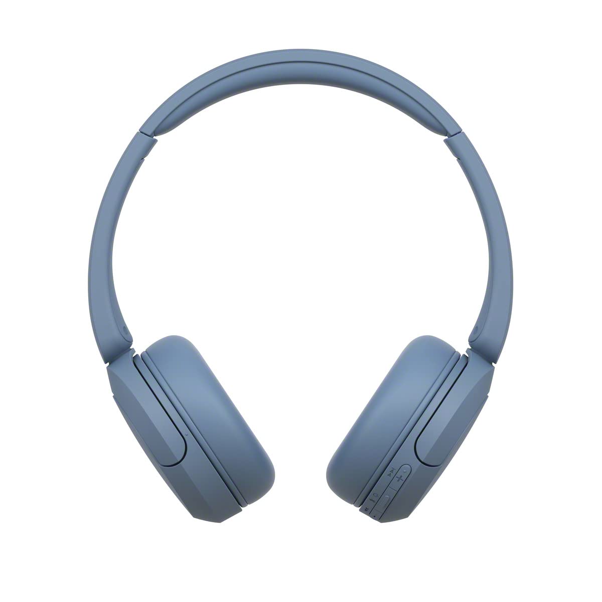 Sony WH-CH520 tamaño junto a mano, referencia de escala portátil