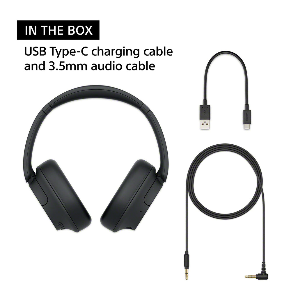Sony WH-CH720N auriculares en uso con portátil para trabajo remoto