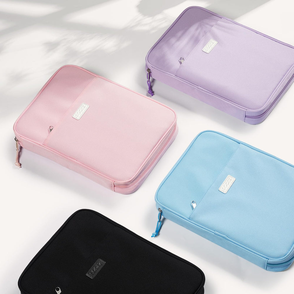 Sooez binder removible usado como plataforma de escritura, comodidad para tomar notas