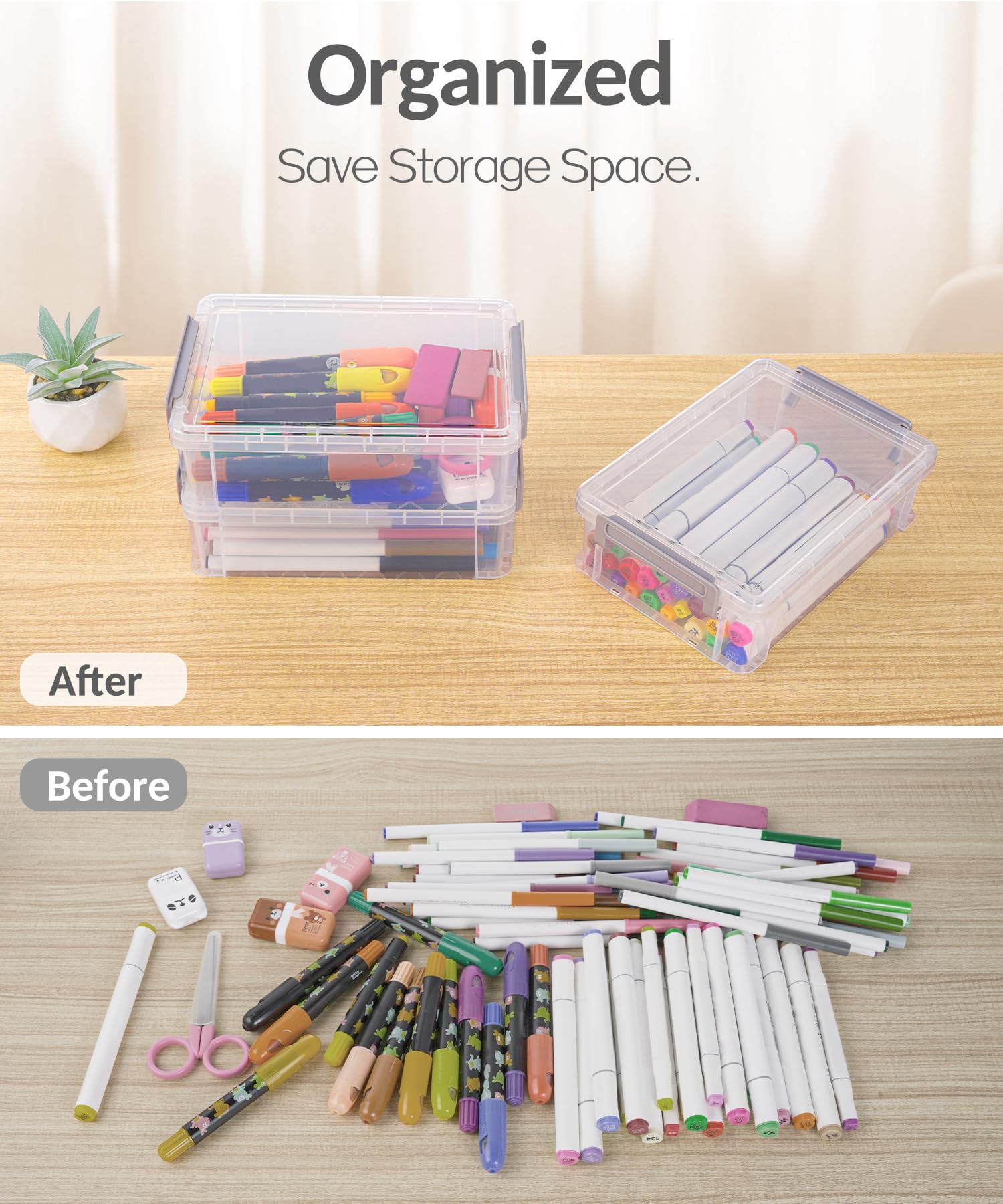Sooez estuches en aula y taller organizando materiales creativos