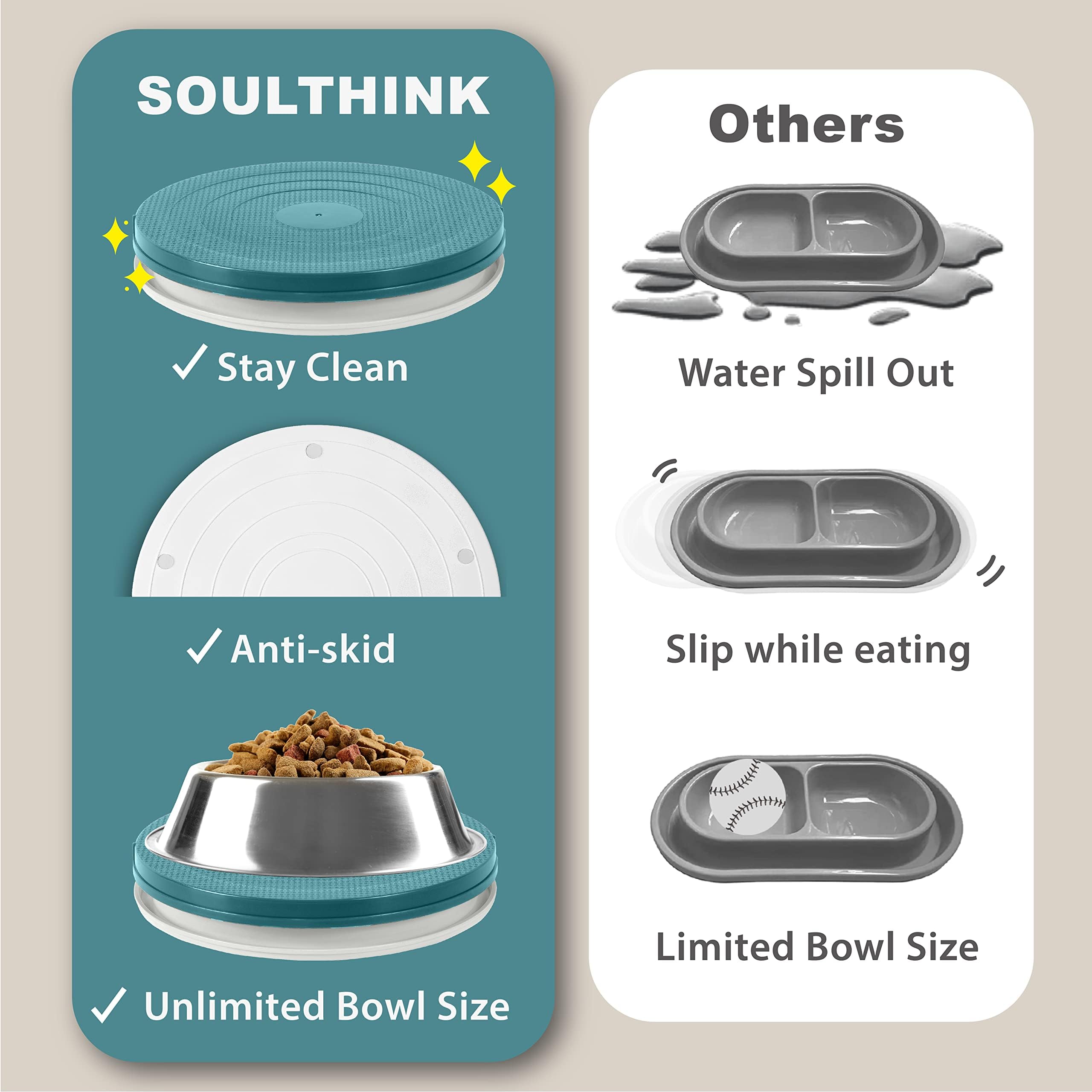 SoulThink superficie lisa en detalle para limpiar fácilmente después de usar