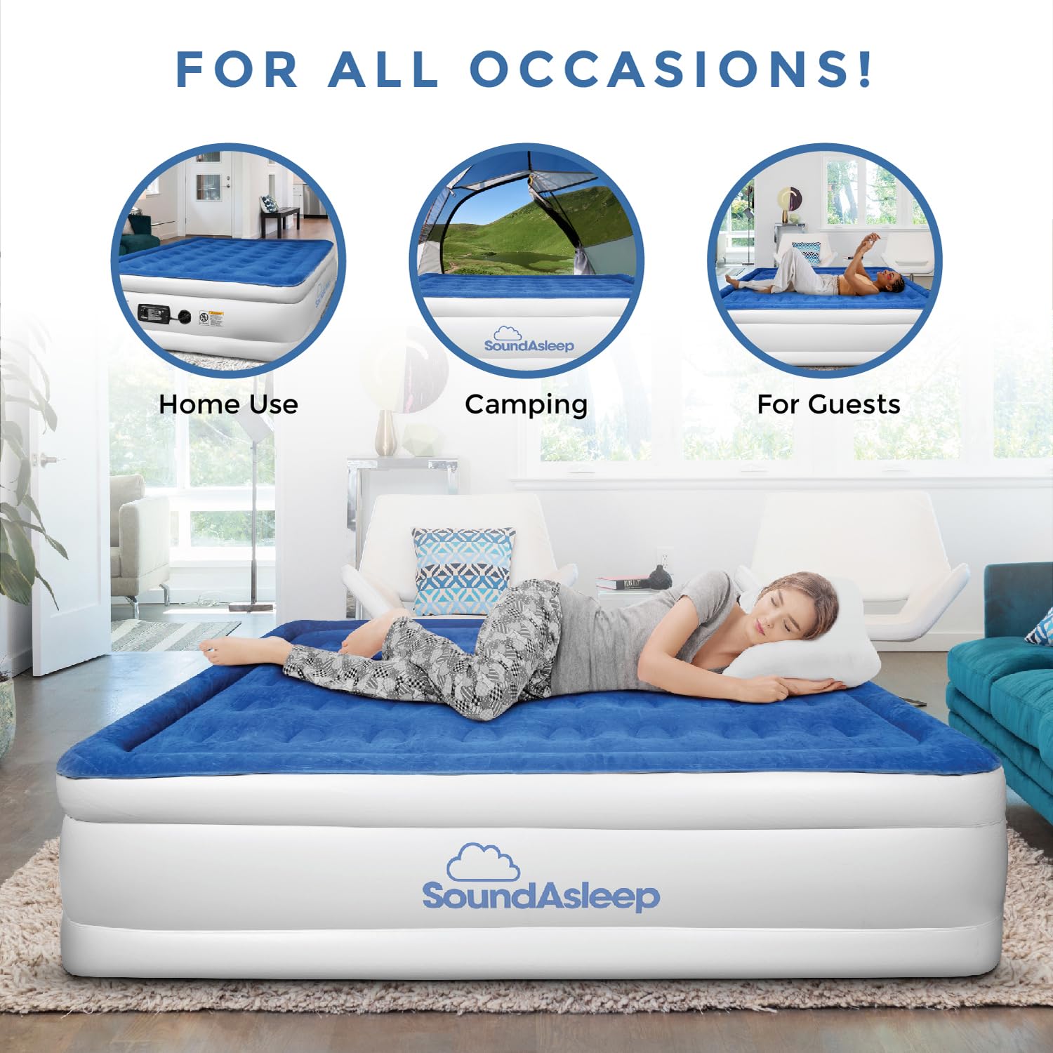 SoundAsleep base SureGrip texturizada que evita deslizamientos y estabiliza
