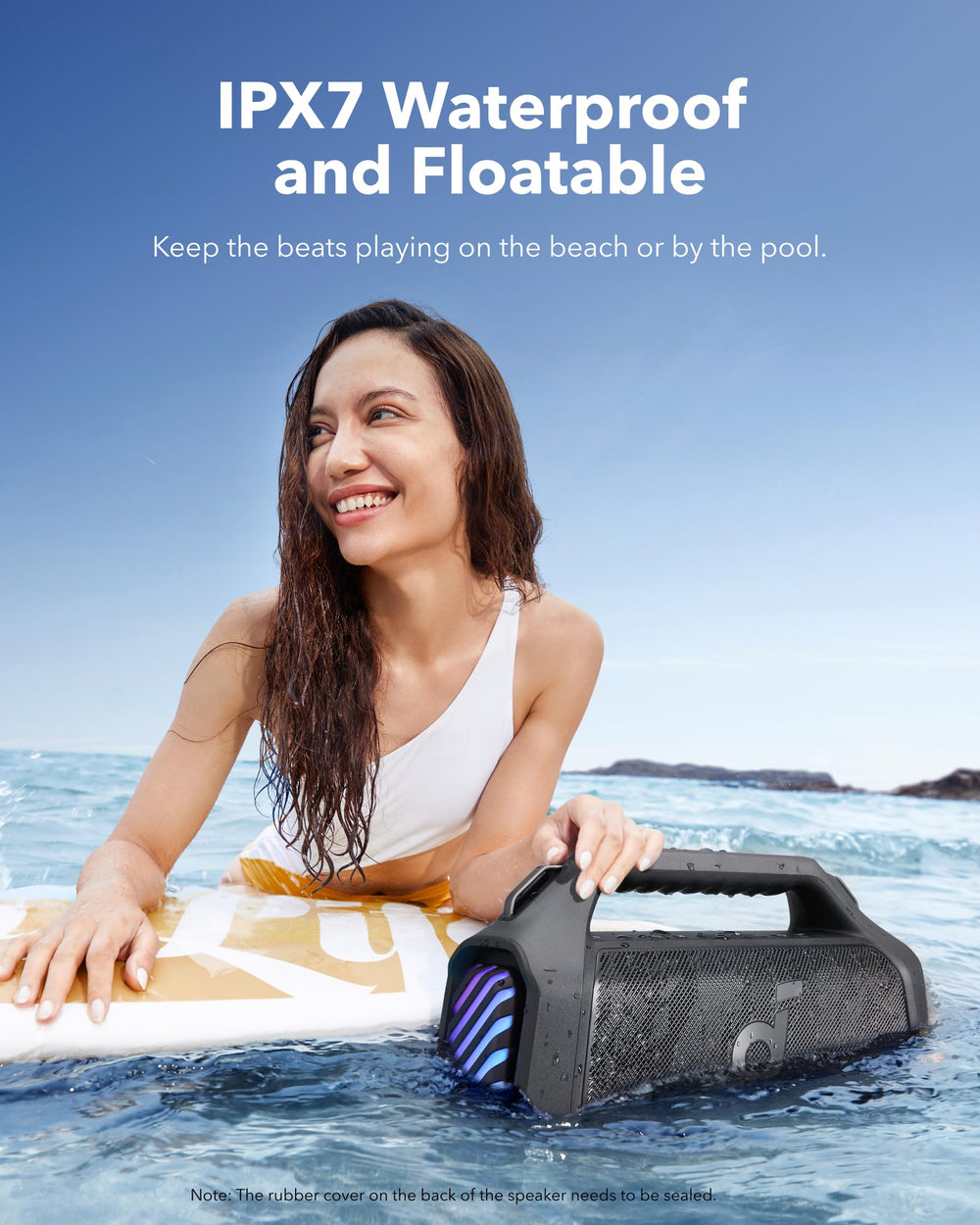 Soundcore Boom 2 Plus en fiesta al aire libre, sonido potente para reuniones