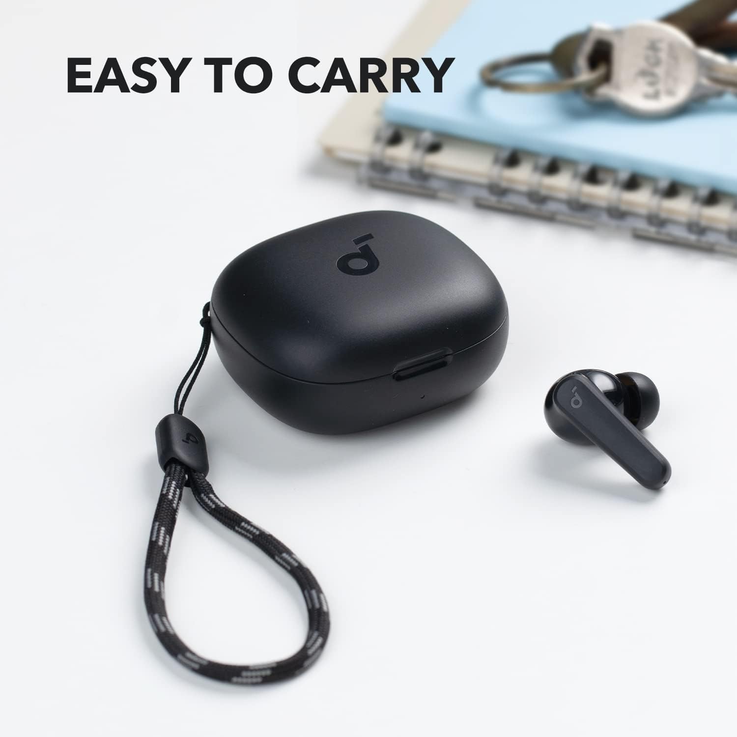 Soundcore P20i auricular en uso durante entrenamiento con ajuste seguro