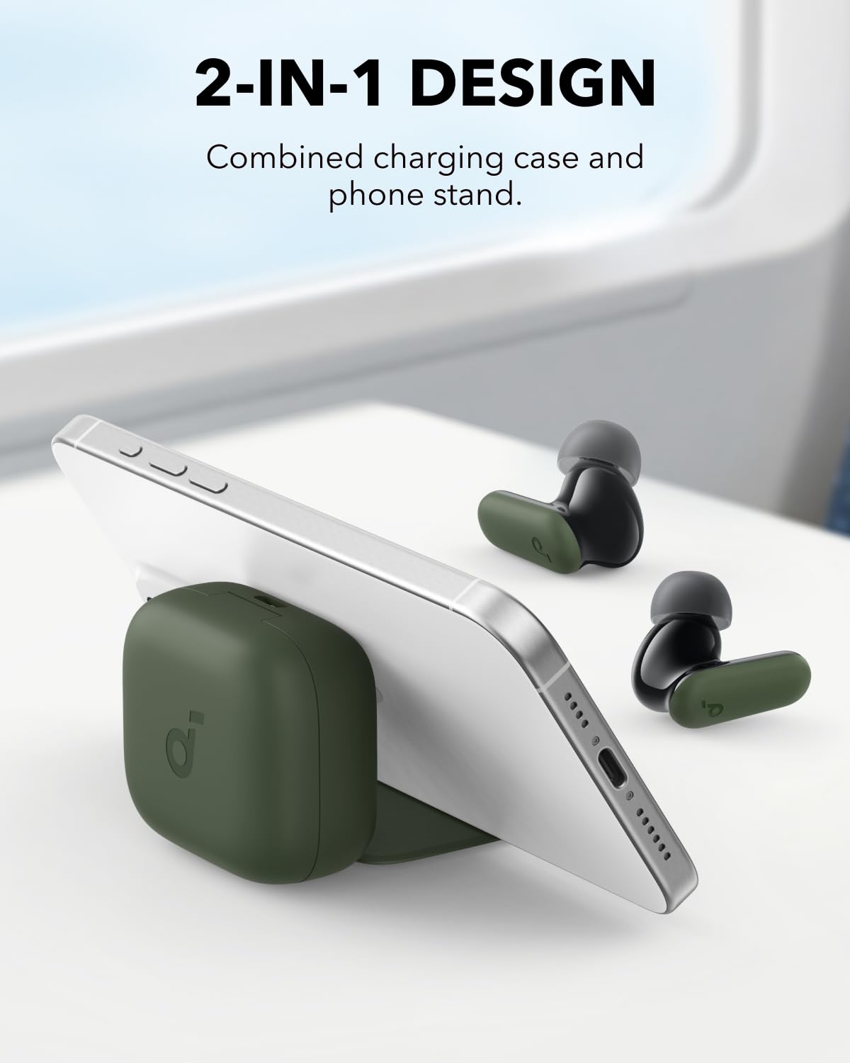 Soundcore P30i auricular detalle exterior, diseño cómodo para uso prolongado
