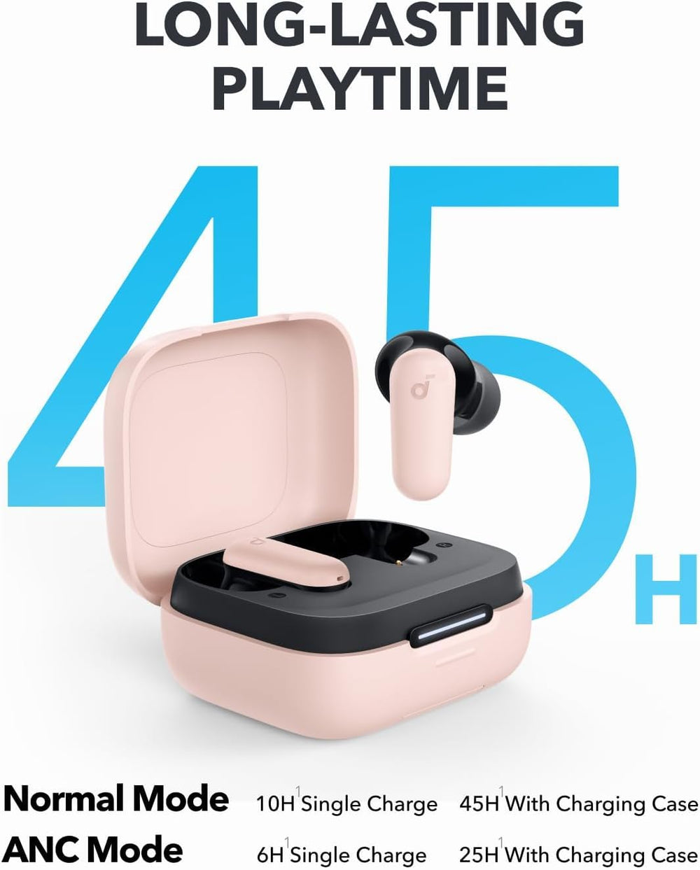 Soundcore P30i en uso durante llamada con claridad de voz mejorada