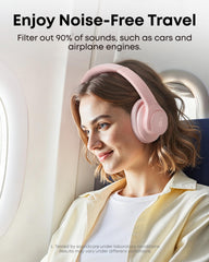 Soundcore Q20i detalle de textura en copa para confort prolongado