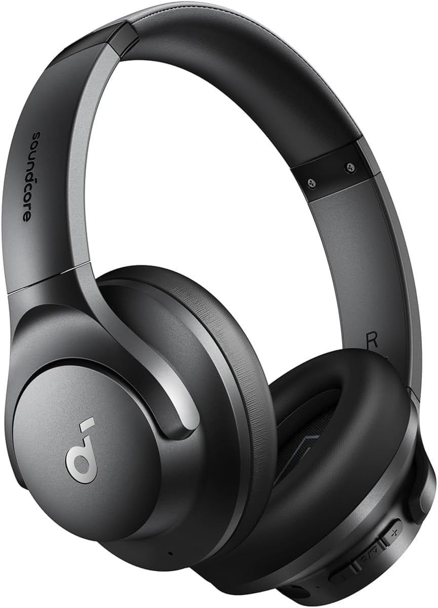 Soundcore Q20i vista frontal mostrando diseño cómodo y aislamiento