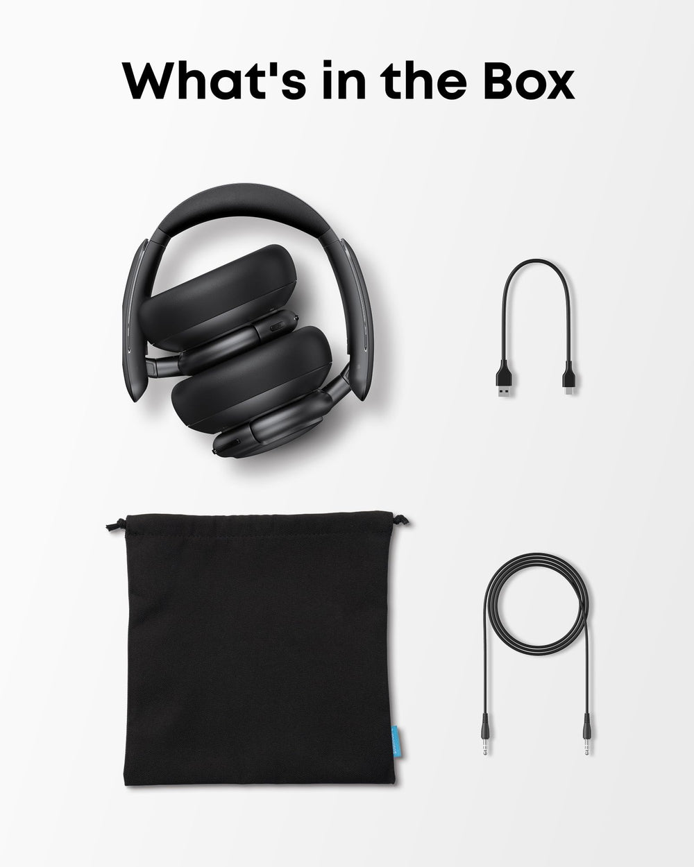 Soundcore Q30 cable y conectores incluidos para opciones con y sin cable