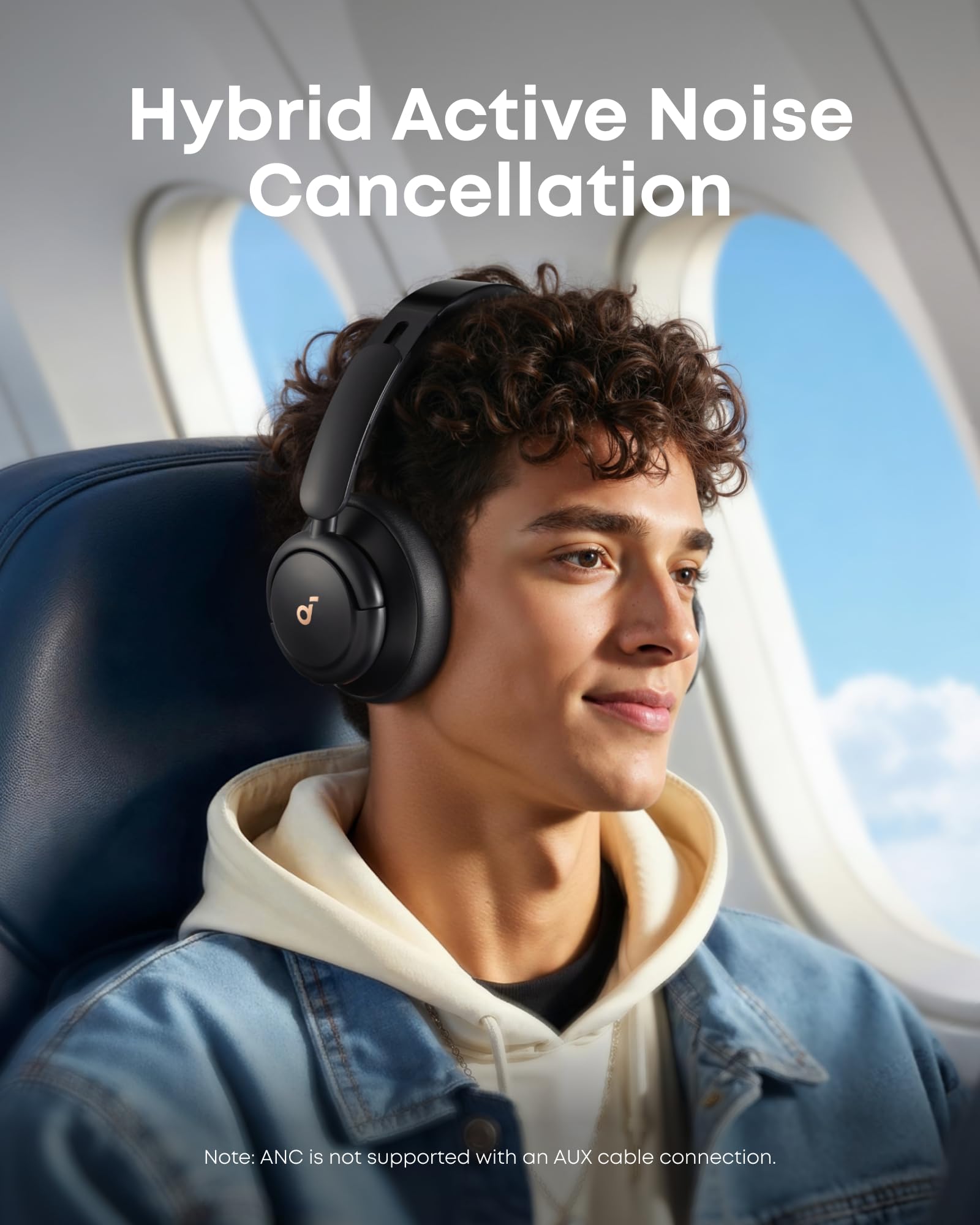 Soundcore Q30 primer plano de micrófonos para cancelación activa y reducción de ruido