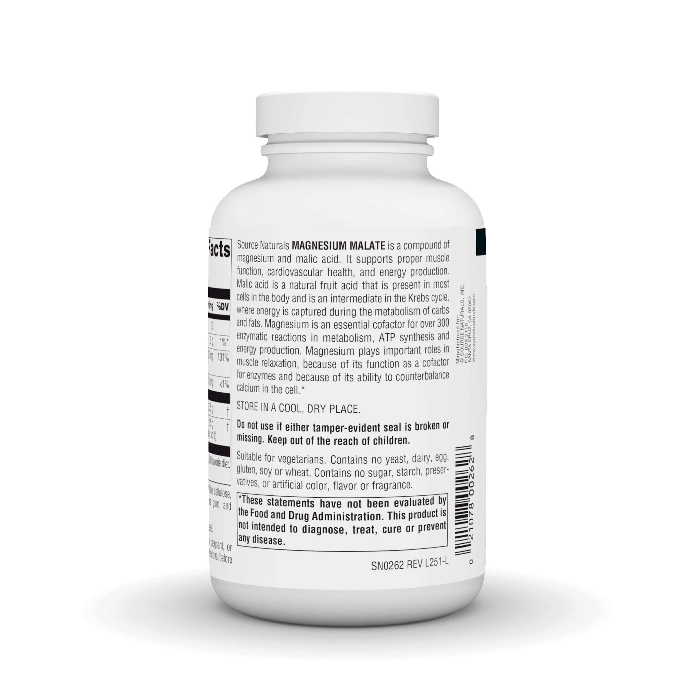 Source Naturals etiqueta del envase destacando composición y recomendaciones