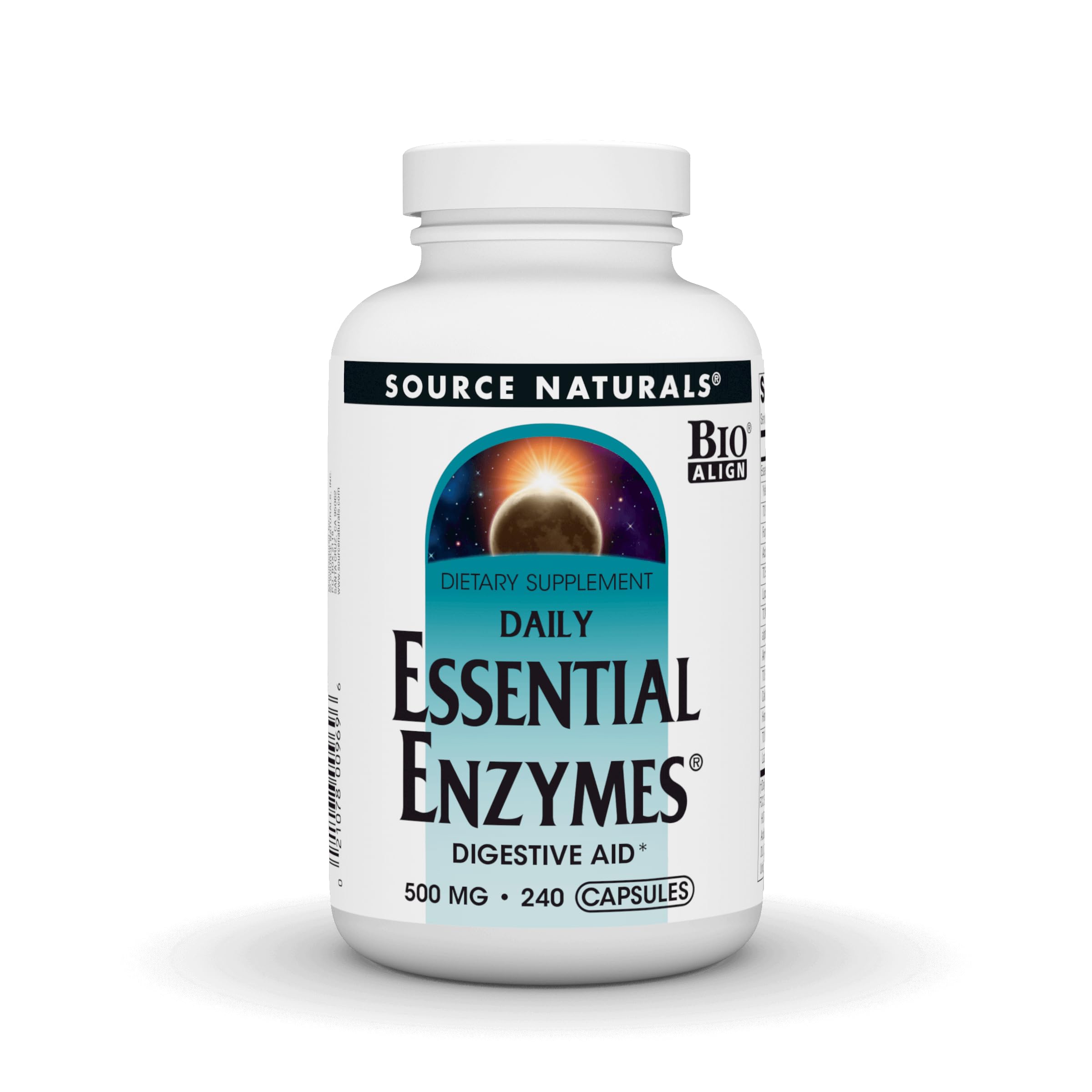 Source Naturals frasco frontal mostrando 240 cápsulas y ventaja de duración
