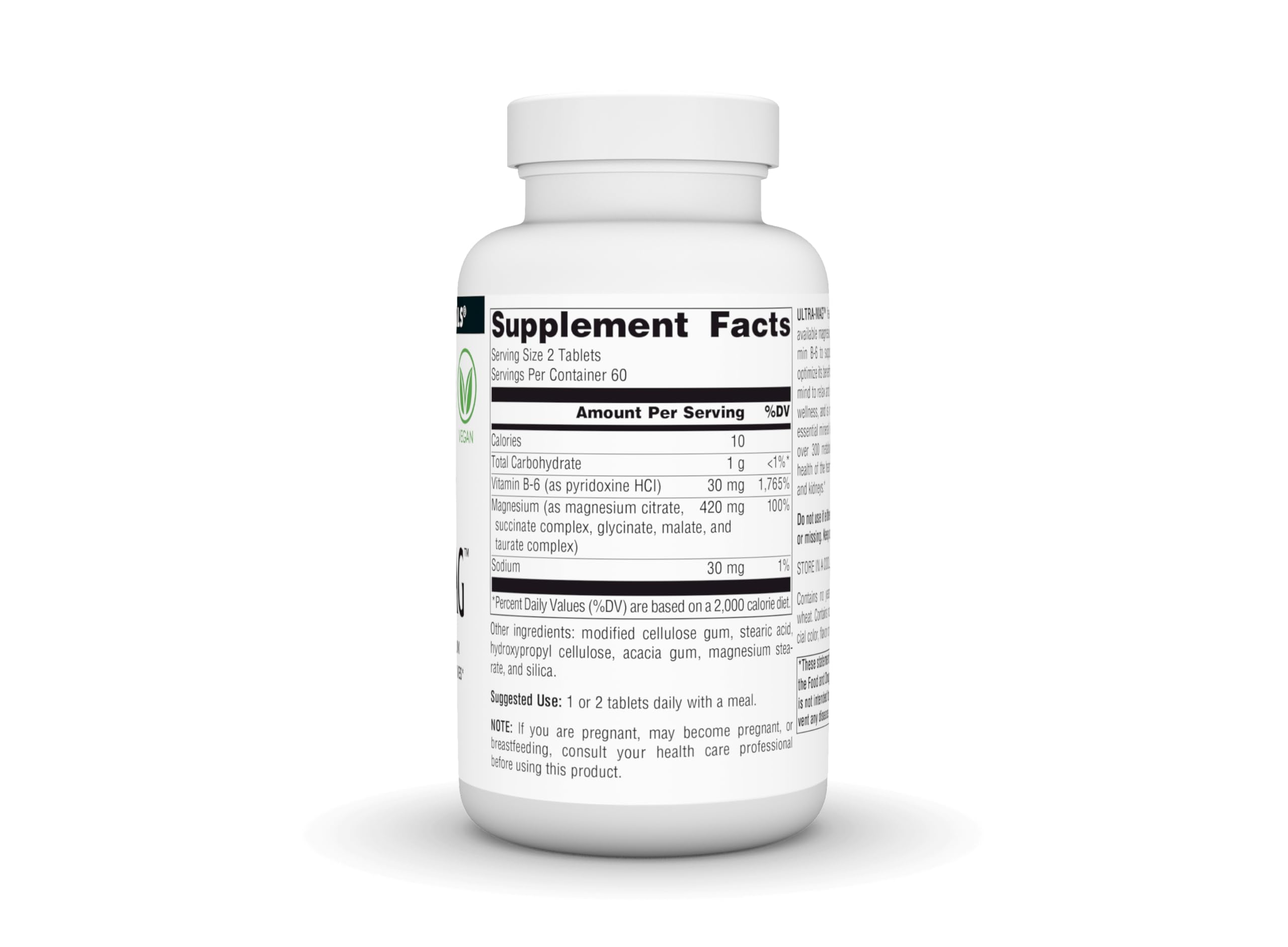 Source Naturals primer plano de la textura de la tableta para fácil ingestión