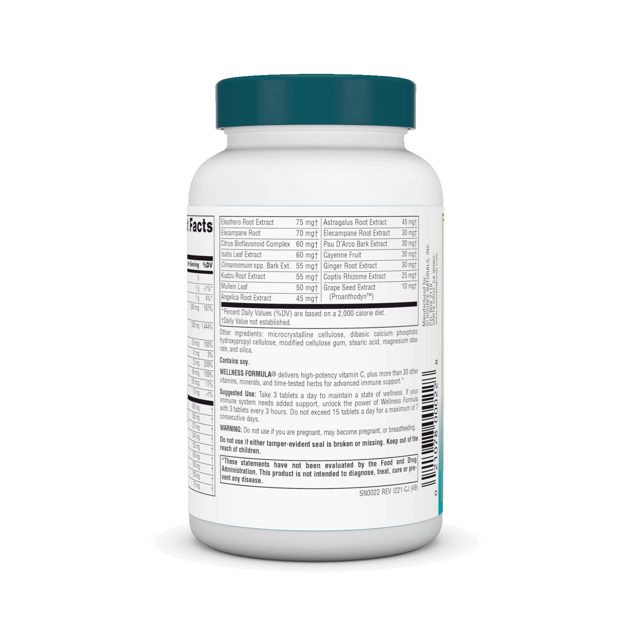 Close-up tabla textura de tabletas Source Naturals mostrando consistencia y calidad
