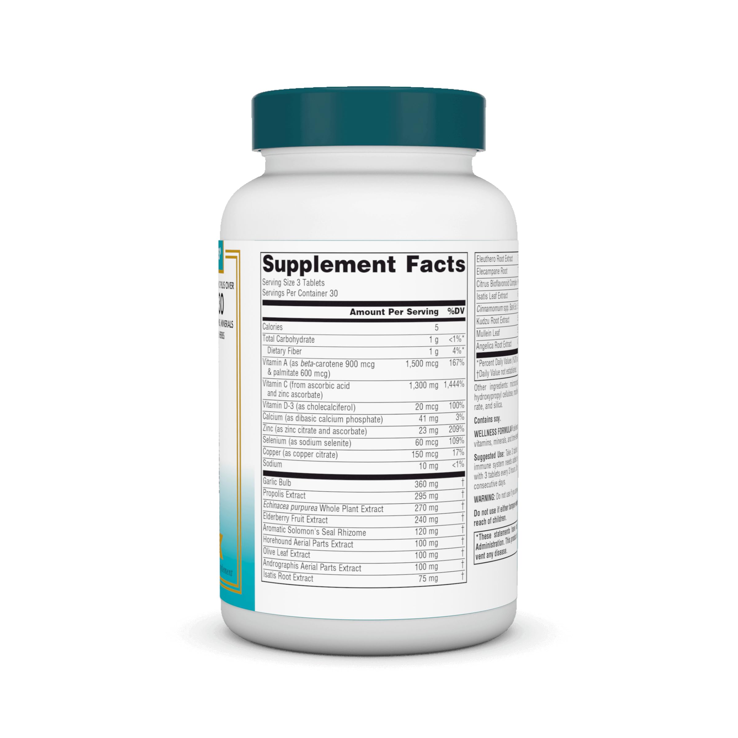 Source Naturals tabletas alineadas, evidencia de dosis diaria y formato conveniente