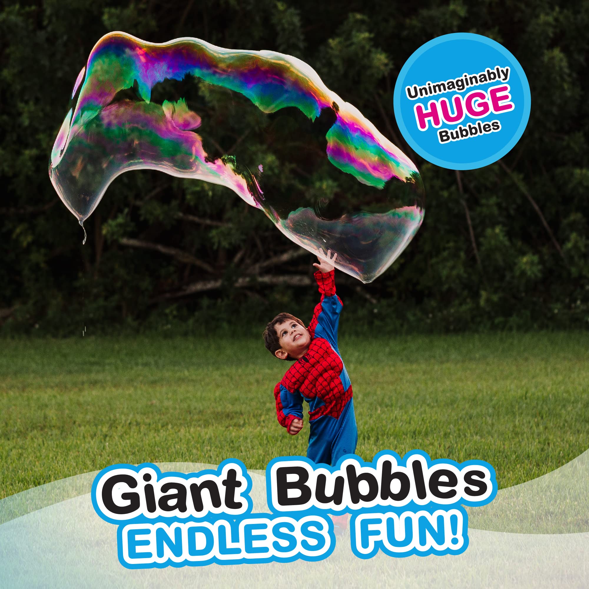 South Beach Bubbles varitas en uso en parque generando burbujas gigantes para diversión familiar