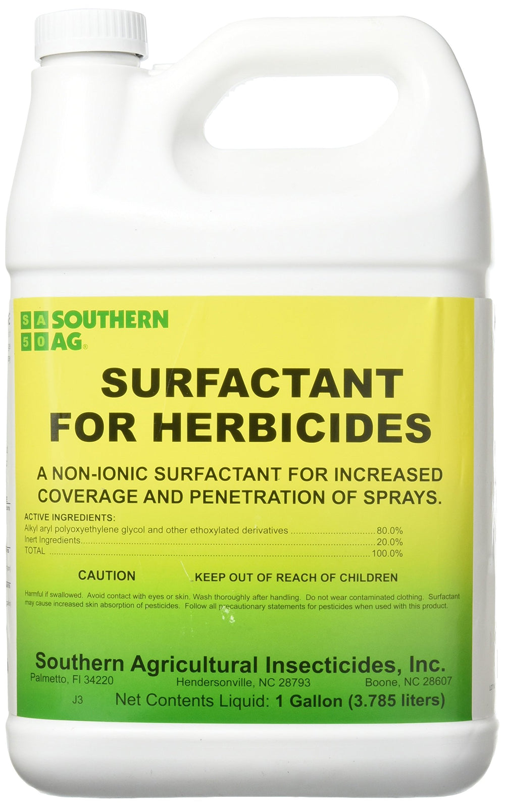 Southern Ag envase frontal mostrando etiqueta y mejora de cobertura
