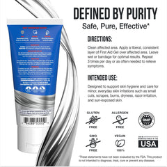 Sovereign Silver etiqueta con ingredientes y confianza de calidad