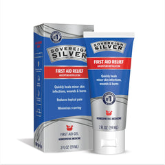 Sovereign Silver tubo delantero mostrando el producto y beneficio de cuidado